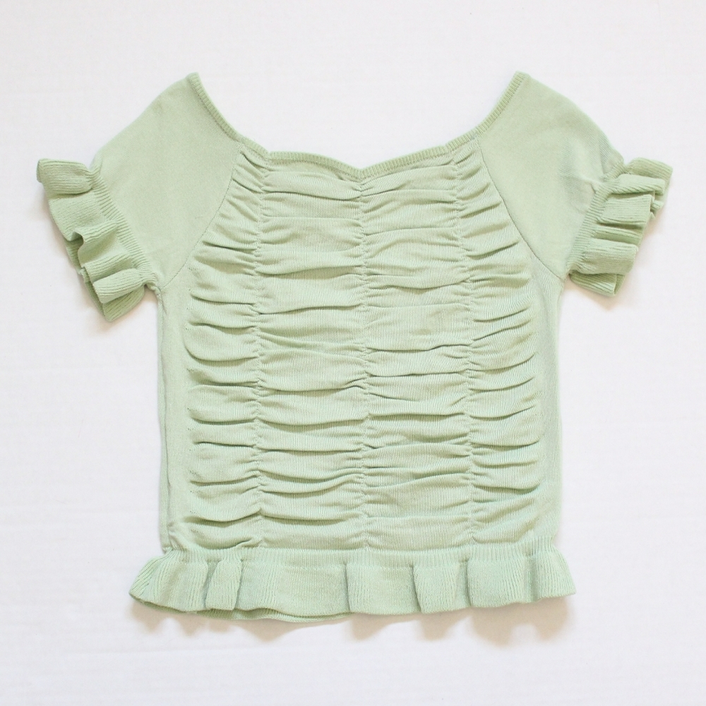 Ruched Ruffle Top - Picture 2 of 3